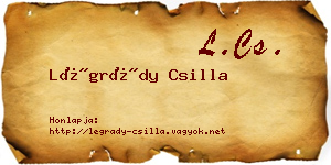 Légrády Csilla névjegykártya